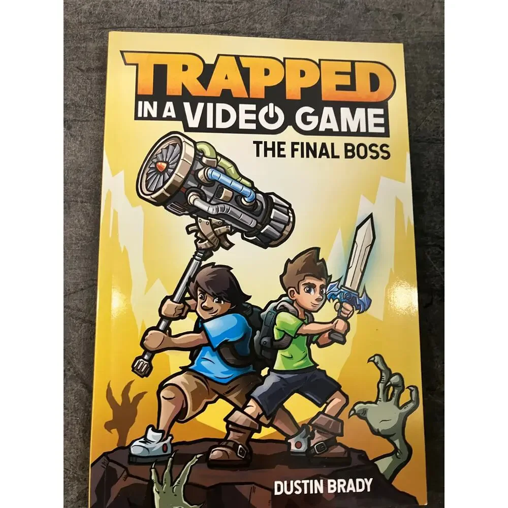 Trapped in a Video Game Lot of 4 Books by Dustin Brady‎ Kids Adventure Series
